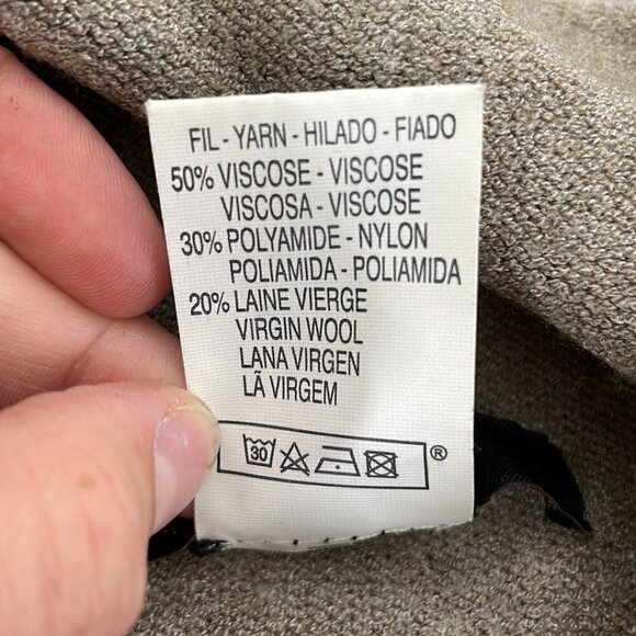 La Fée Maraboutée Pullover Sweater Cowl Neck Short Sleeve Beige Size XS - Picture 13 of 16